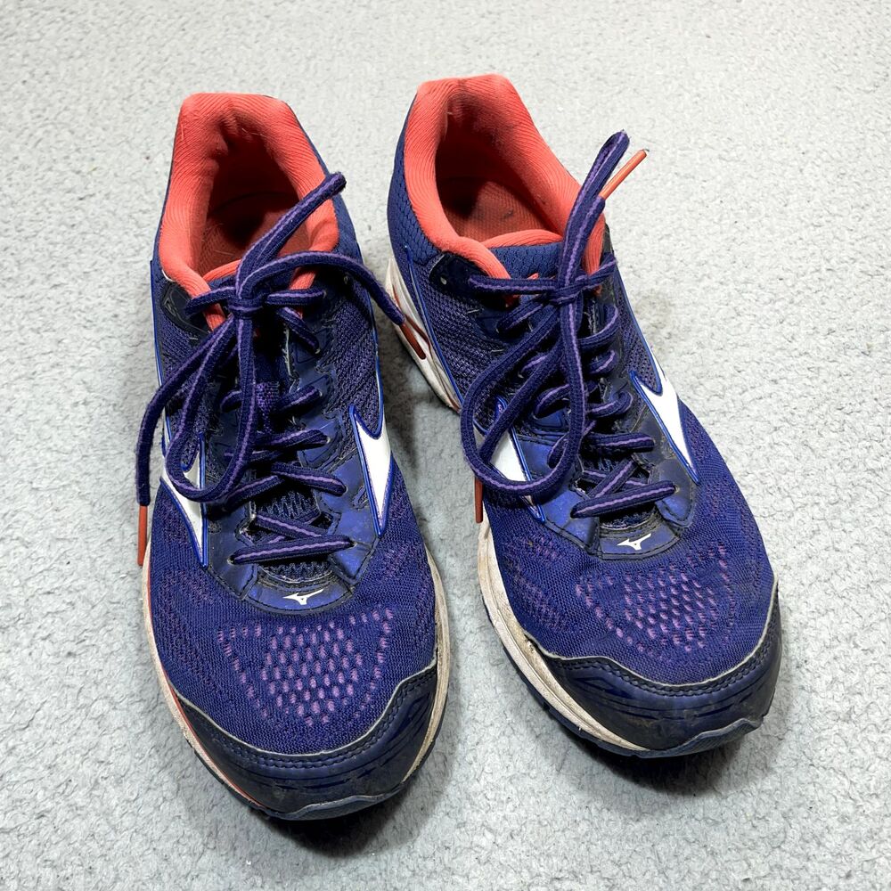 Mizuno Wave Rider 21 Womens Shoes Sz 9.5 Blue Running Athletic Sneaker Trainer - Picture 9 of 16